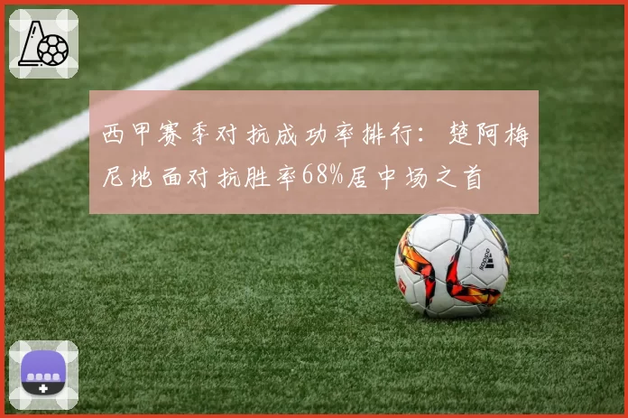 西甲赛季对抗成功率排行:楚阿梅尼地面对抗胜率68%居中场之首